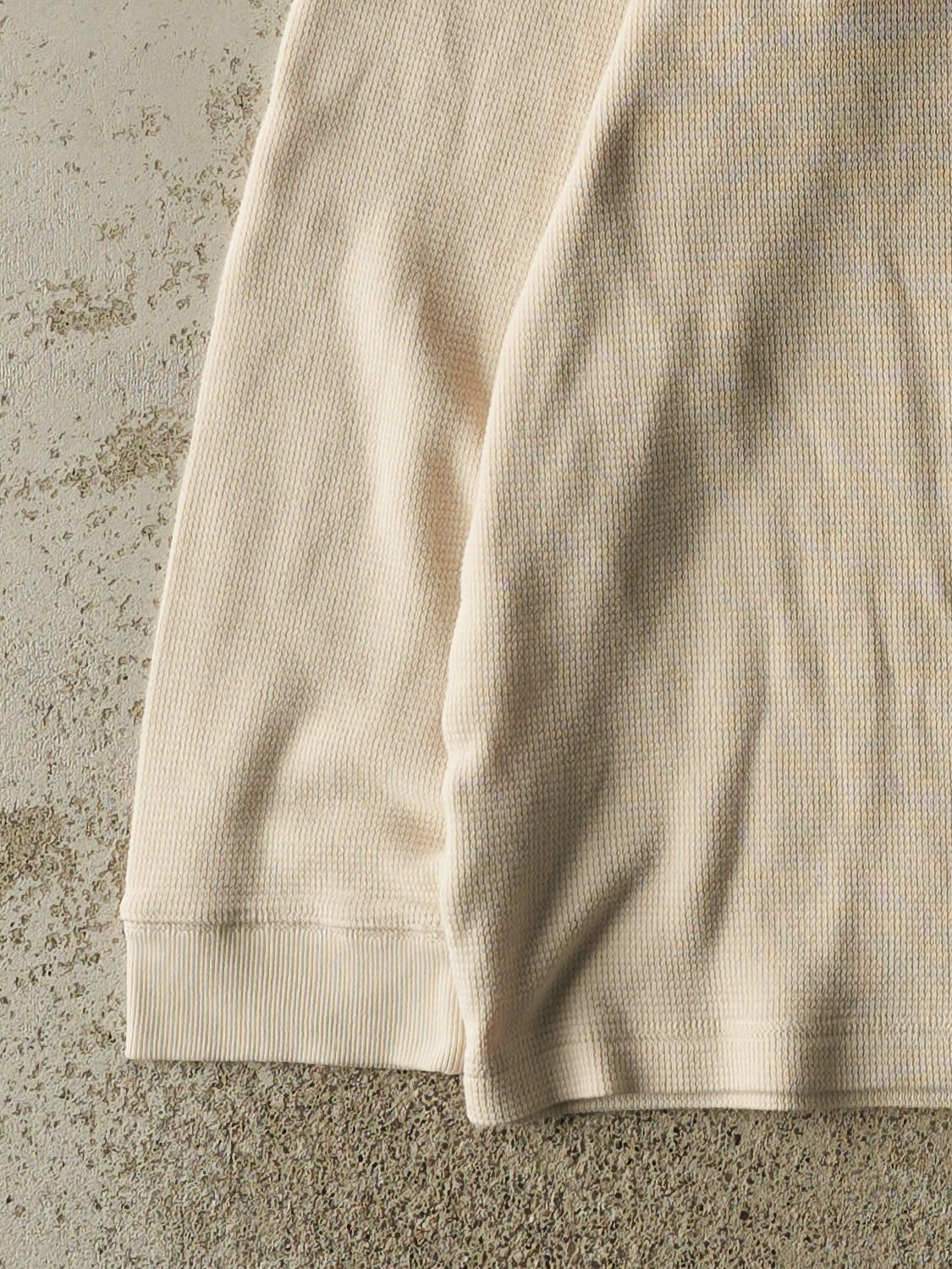Vintage Y2K Beige Eddie Bauer Thermal Long Sleeve (XL)