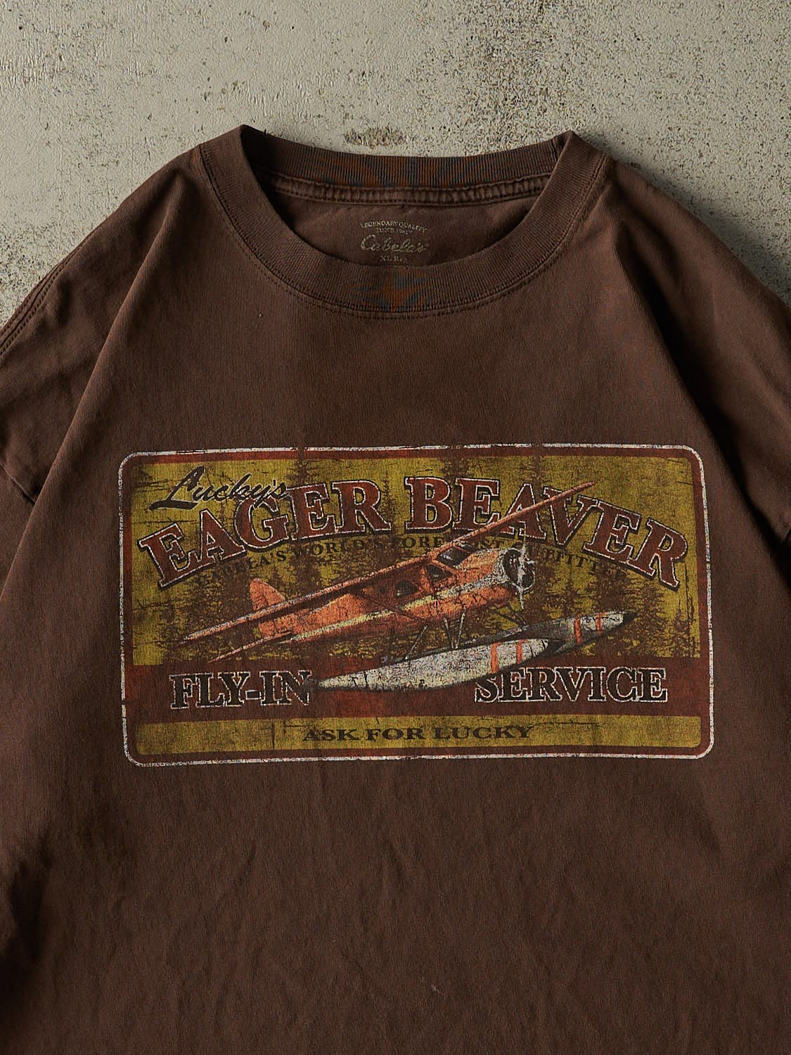 Vintage Y2K Brown Cabela's Long Sleeve (XL)