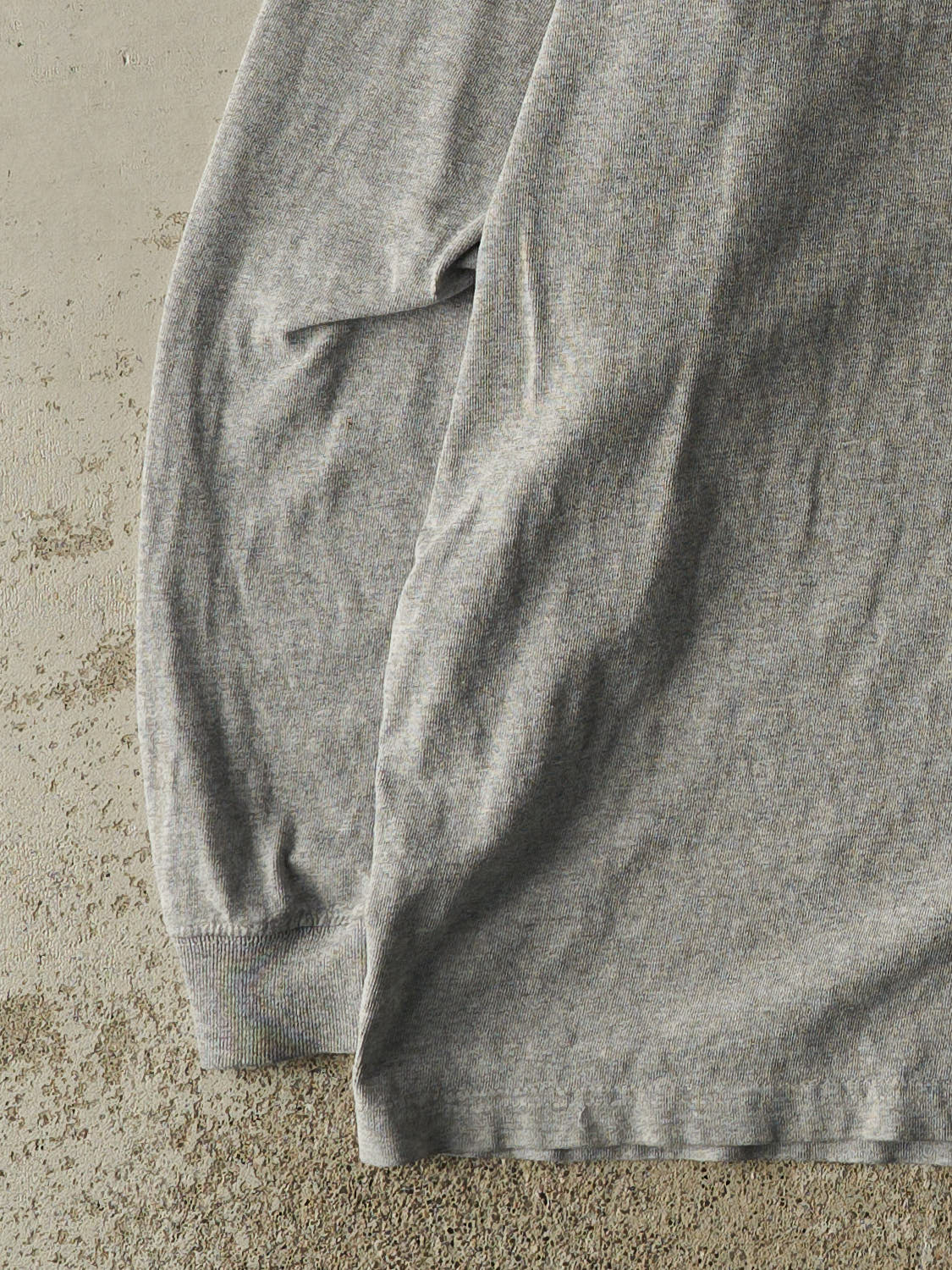Vintage Y2K Grey Carhartt Quarter Button Long Sleeve (XL/XXL)