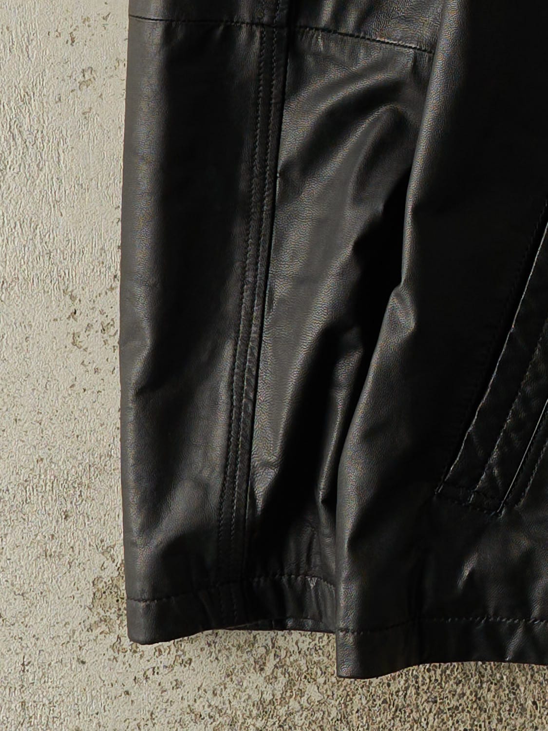Vintage Y2K Black Danier Leather Jacket (XL)