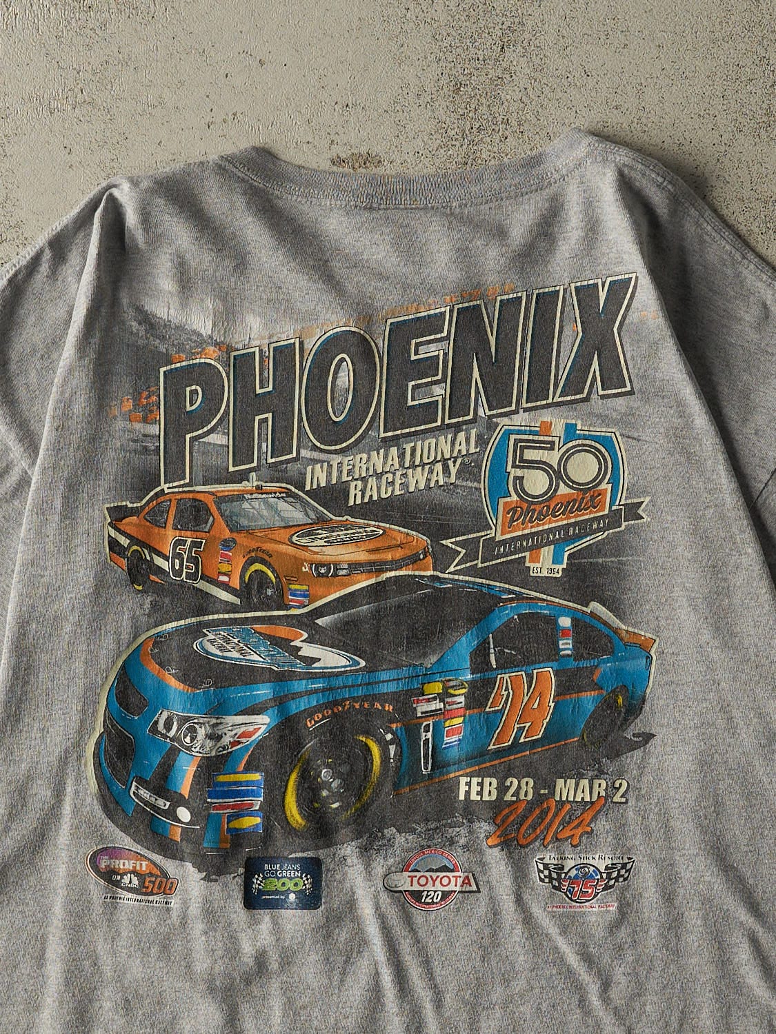 Vintage 14' Grey Phoenix  International Raceway Tee (XL)