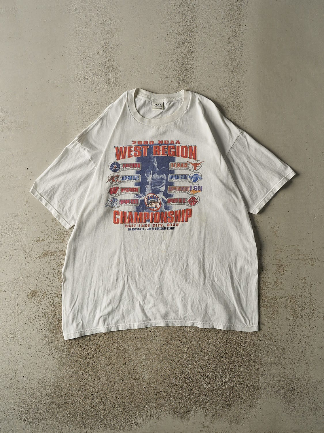 Vintage 00' White NCAA West Region Championship Tee (XXL/XXXL)