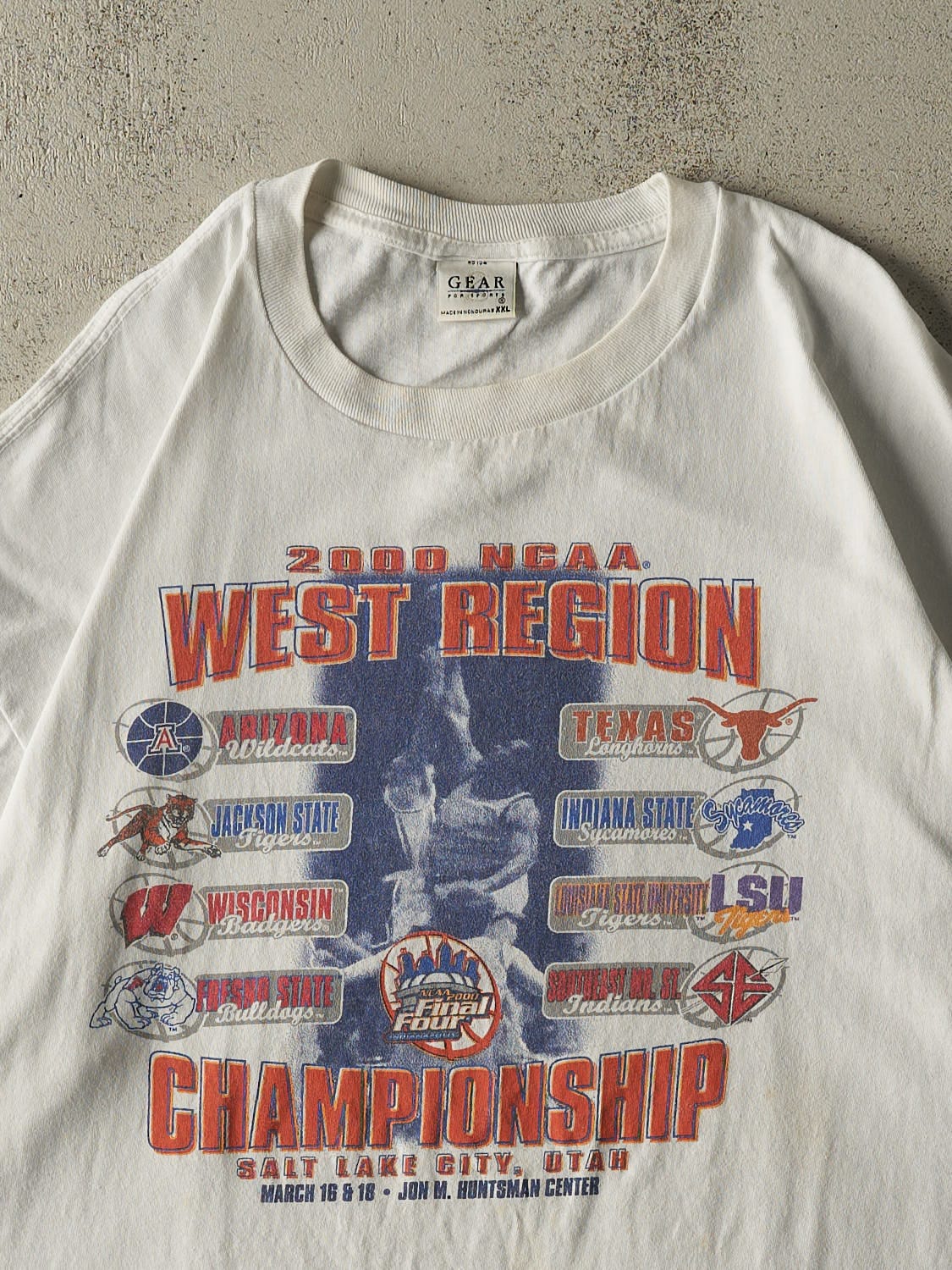Vintage 00' White NCAA West Region Championship Tee (XXL/XXXL)