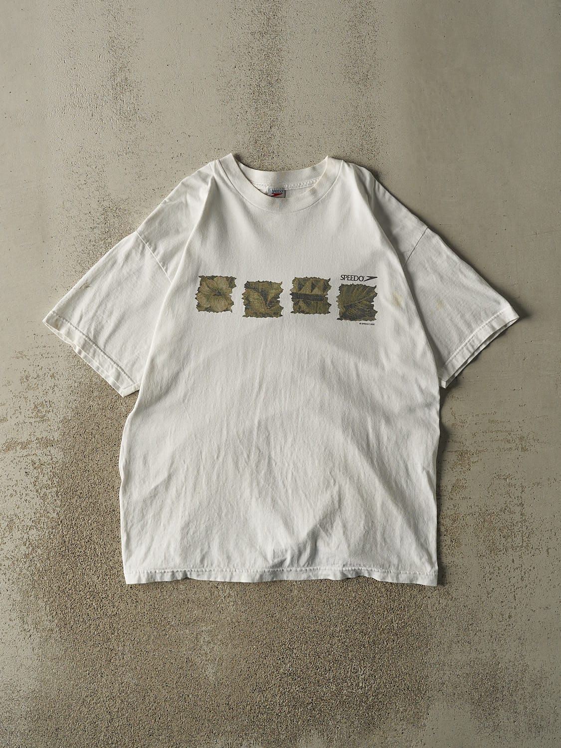 Vintage 00' White Speedo Tee (L/XL)