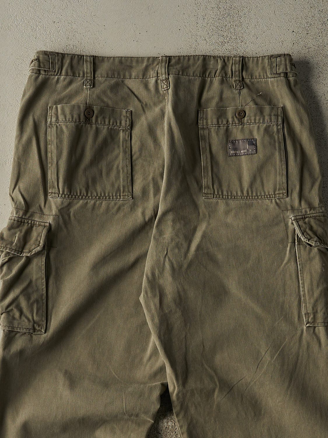 Vintage 90s Green Global Mind Cargo Pants (37x32)