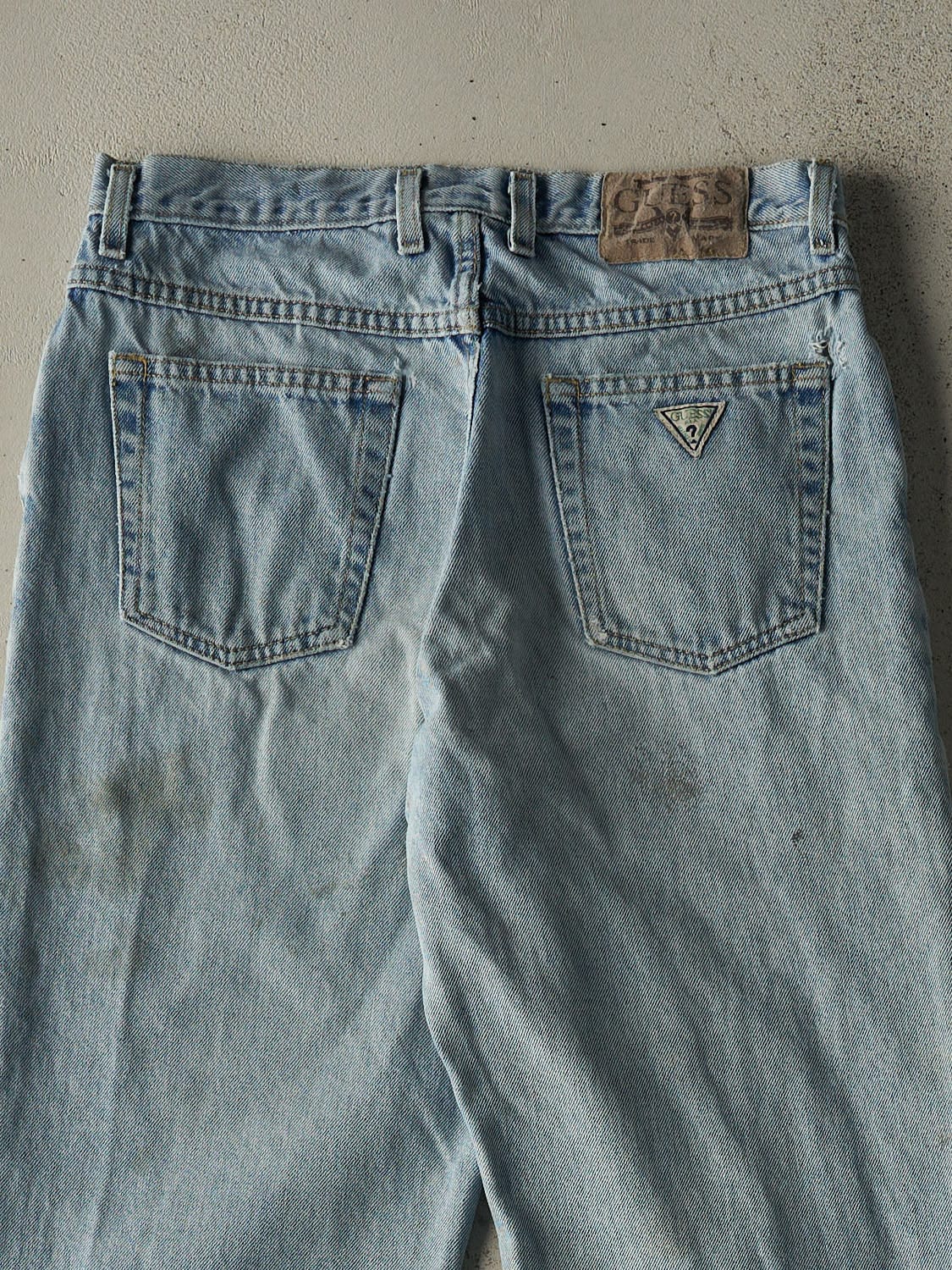 Vintage 90s Light Wash Guess Jeans (29x33.5)