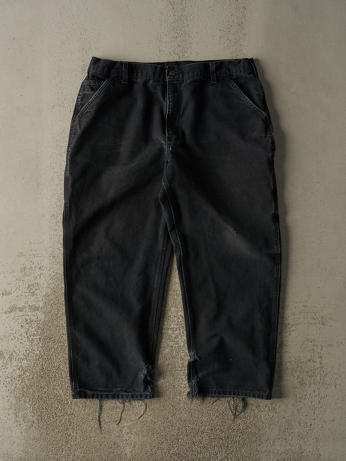 Vintage 90s Black Carhartt Carpenter Pants (37x28)