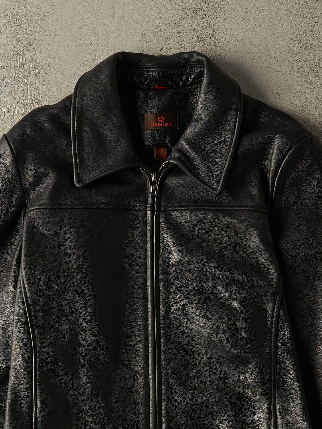 Vintage Y2K Black Danier Soft Leather Trench Jacket (M/L)