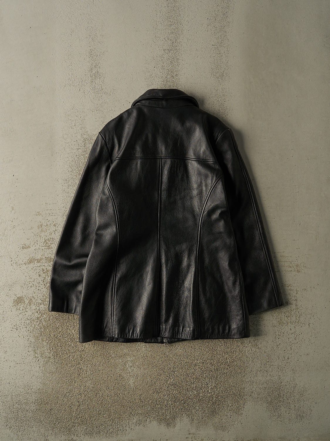 Vintage Y2K Black Danier Soft Leather Trench Jacket (M/L)