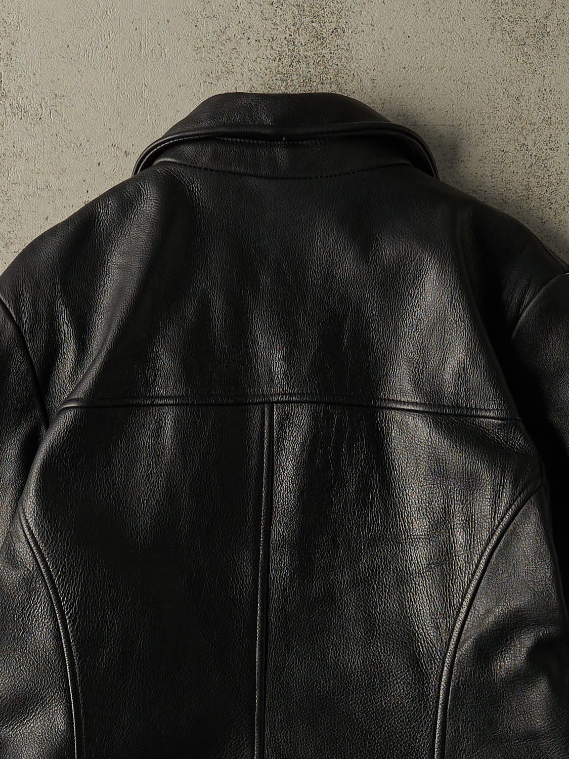 Vintage Y2K Black Danier Soft Leather Trench Jacket (M/L)