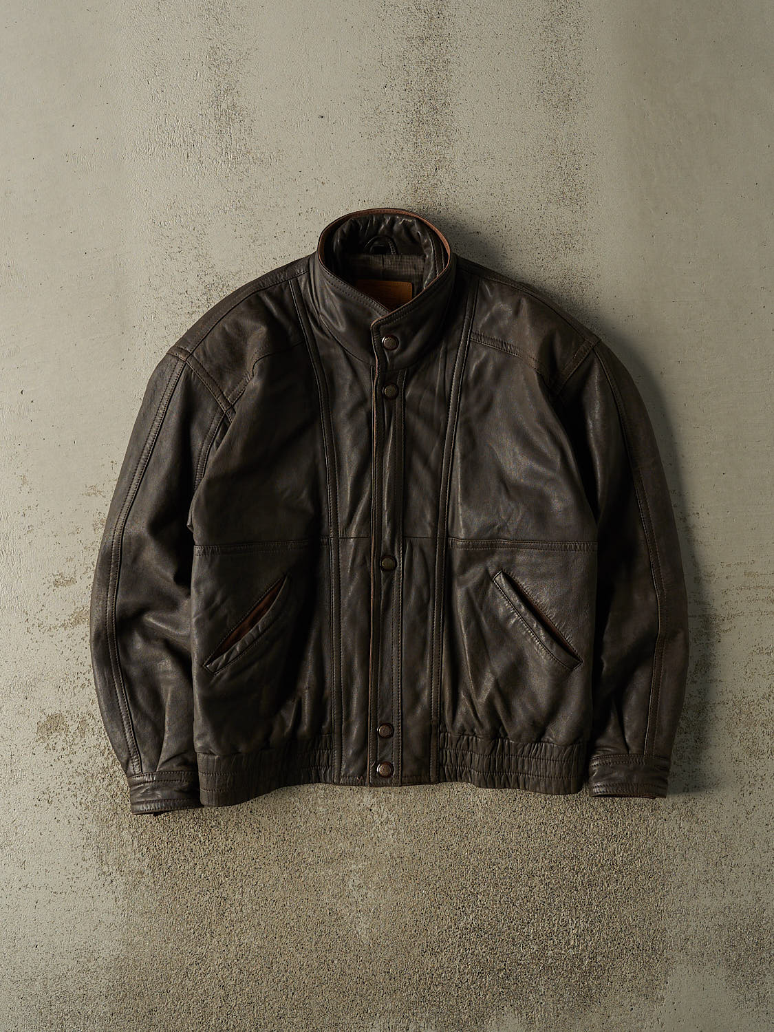 Vintage 90s Brown Leather Jacket (L/XL)