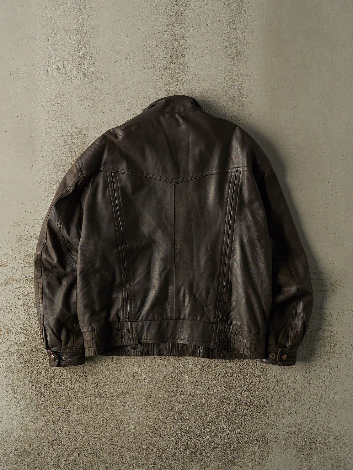 Vintage 90s Brown Leather Jacket (L/XL)