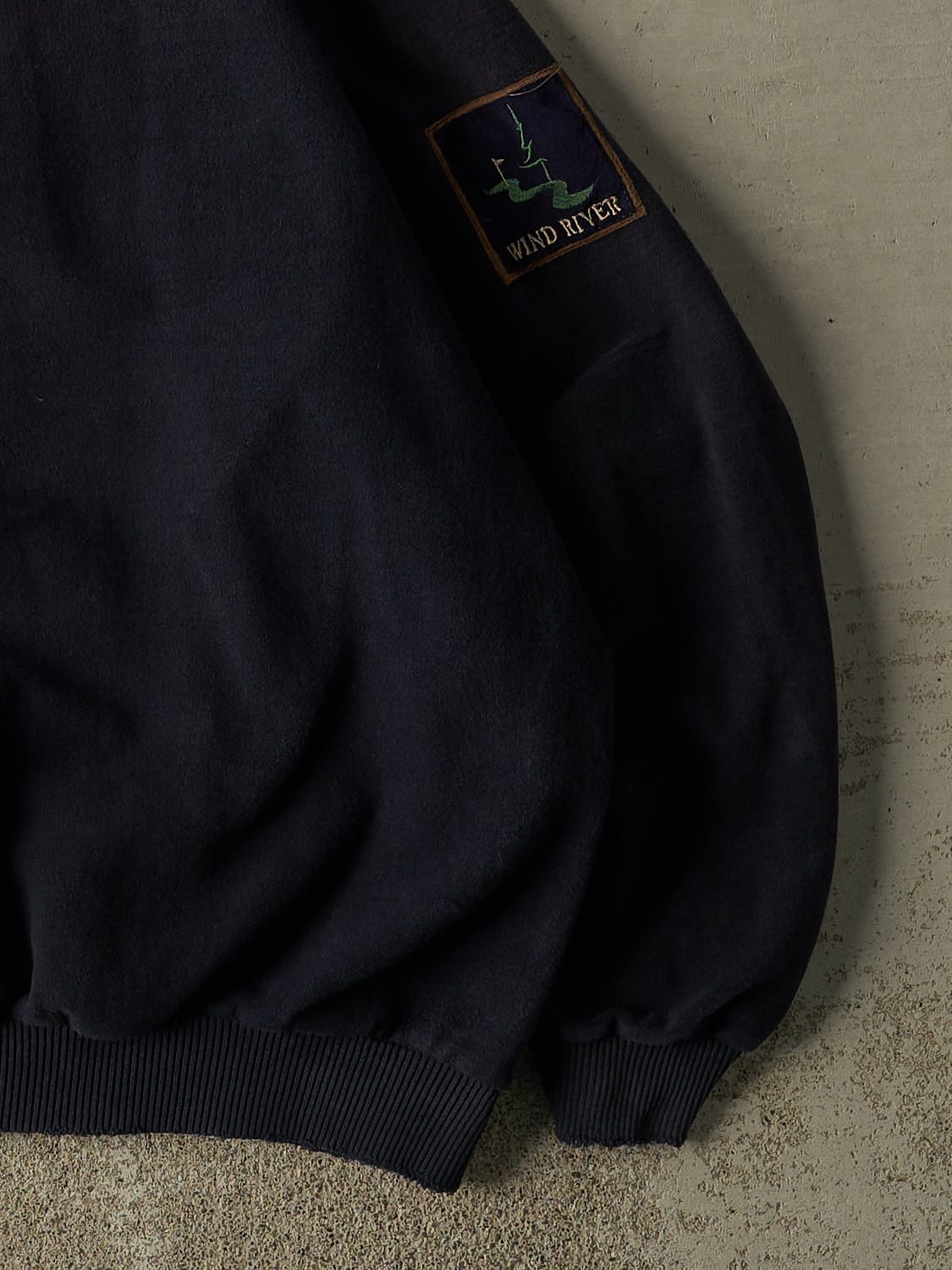 Vintage 90s Navy Blue Wind River Quarter Button Sweater (XL/XXL)