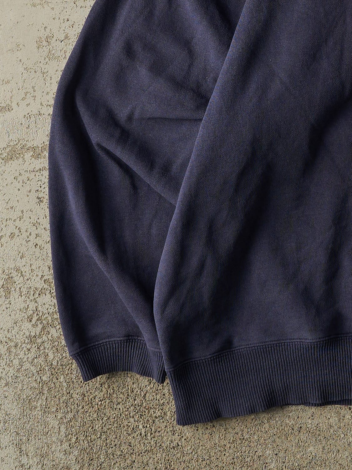 Vintage Y2K Navy Blue Edmonton Oilers Embroidered Crewneck (XXL)