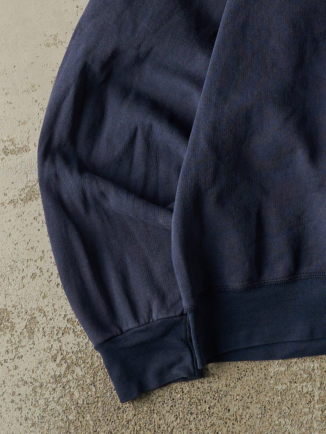 Vintage Y2K Navy Blue Embroidered Crewneck (M/L)