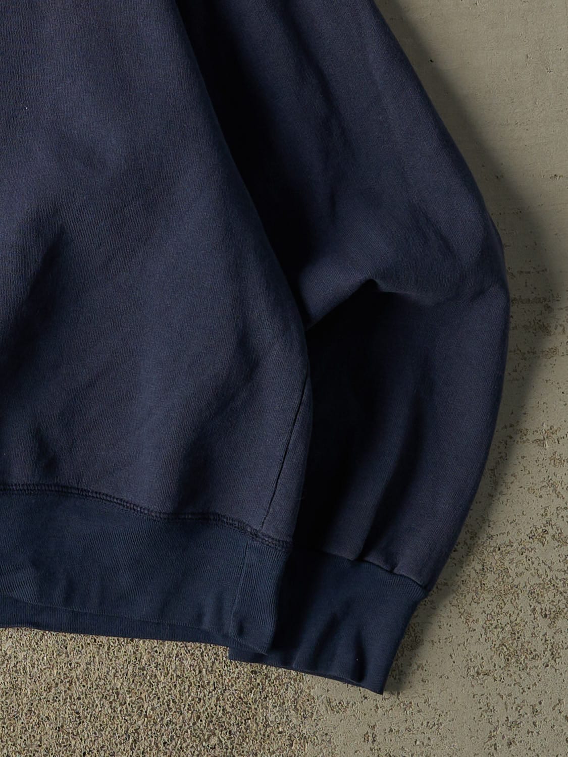 Vintage Y2K Navy Blue Embroidered Crewneck (M/L)