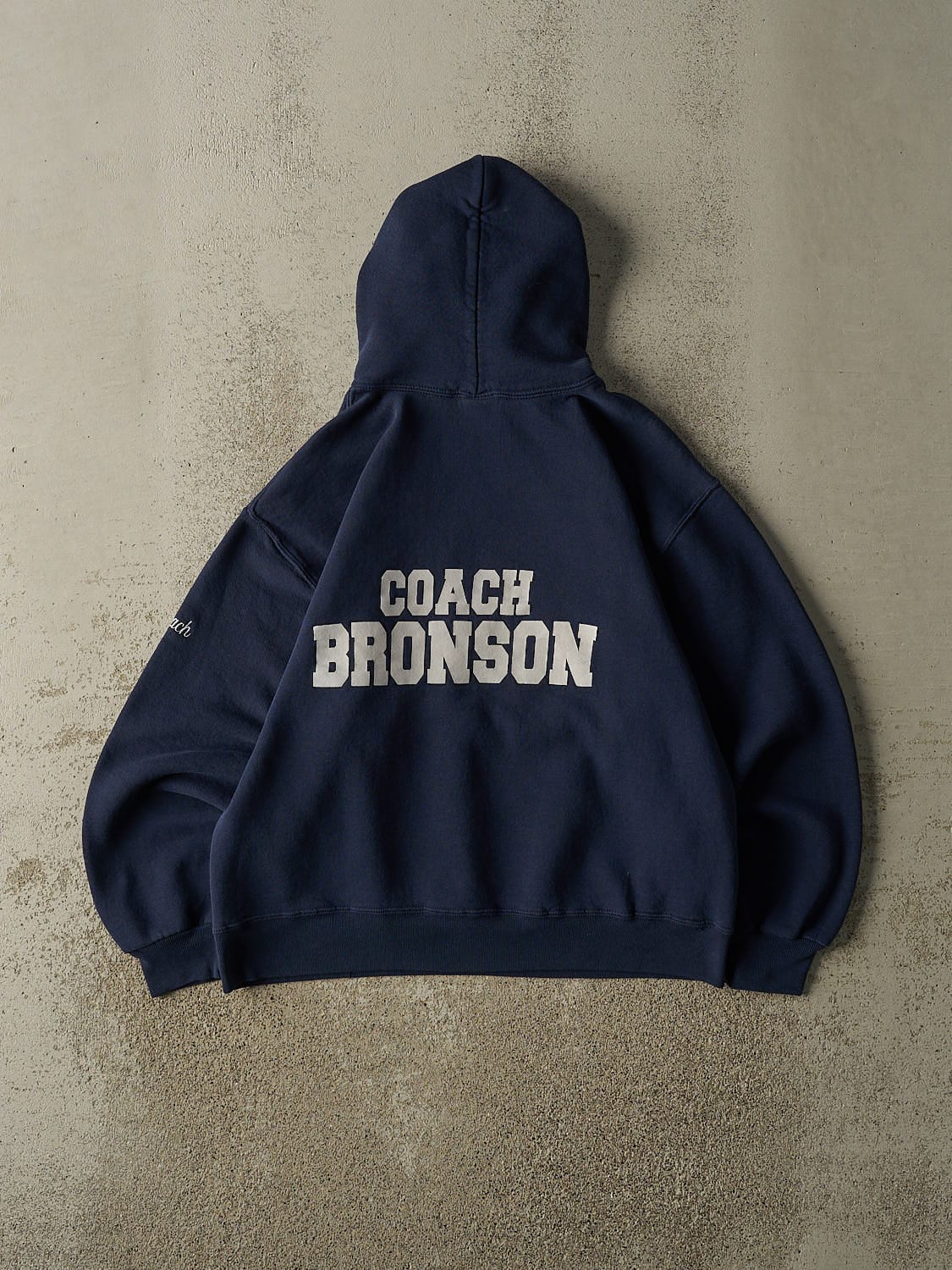 Vintage 90s Navy Blue Russell Athletic Wescomm Basketball Hoodie (S/M)