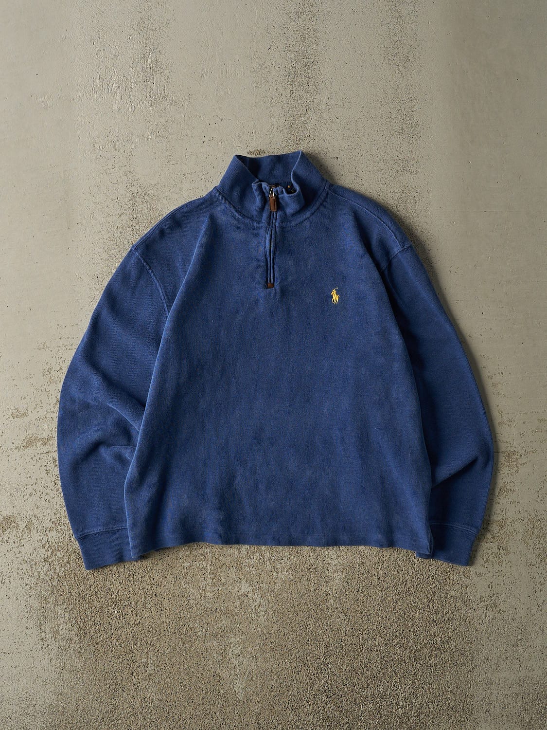 Vintage Y2K Blue Polo Quarter Zip Knit (S/M)