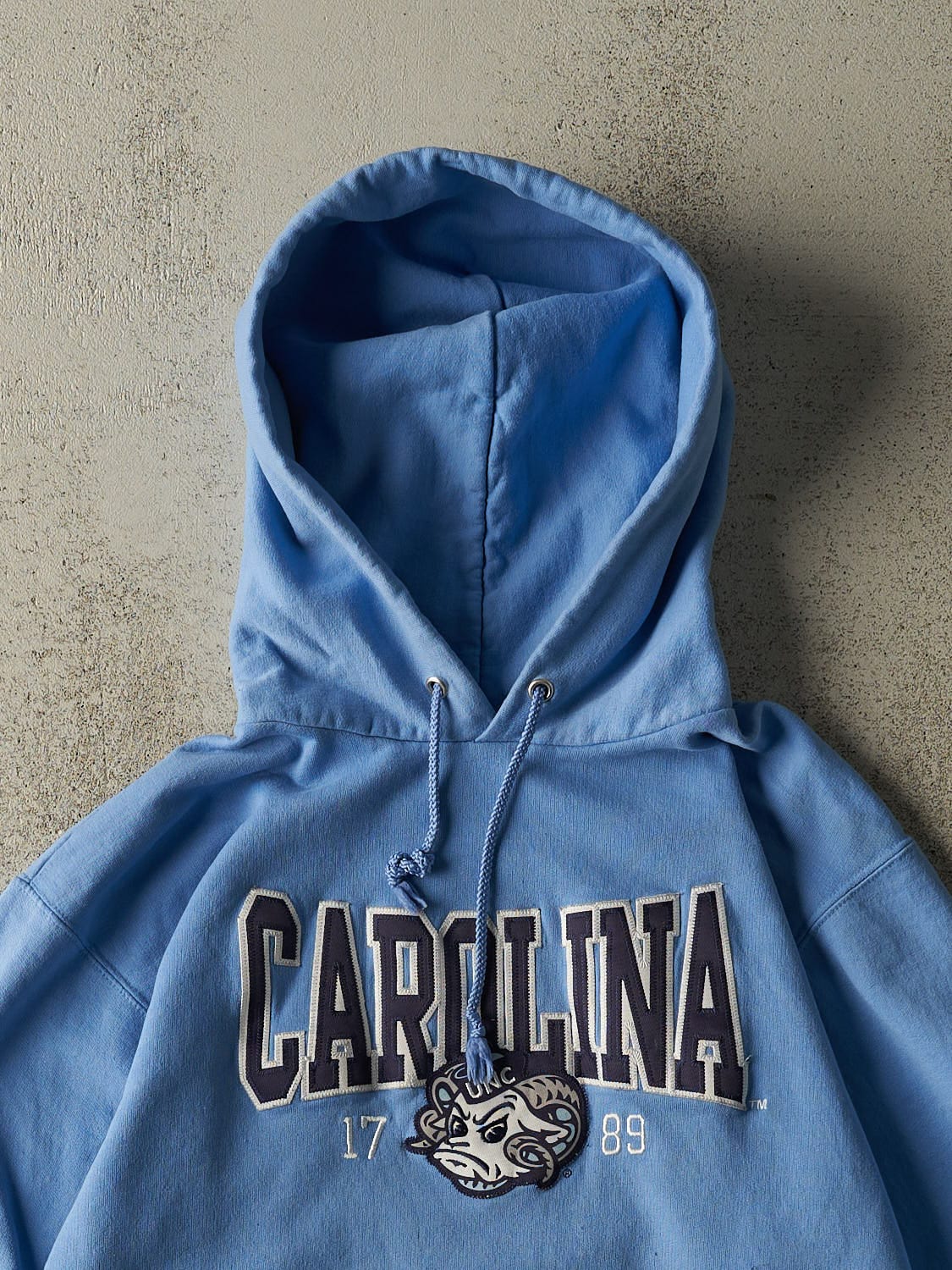 Vintage 90s Baby Blue University of North Carolina Hoodie (S/M)