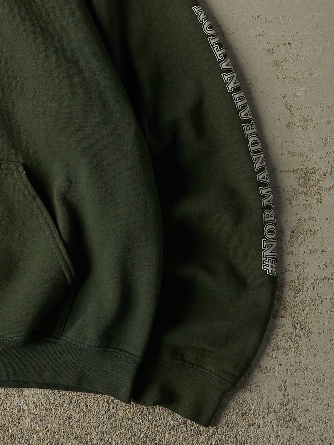 Vintage Y2K Green Normandeau Hoodie (XS/S)