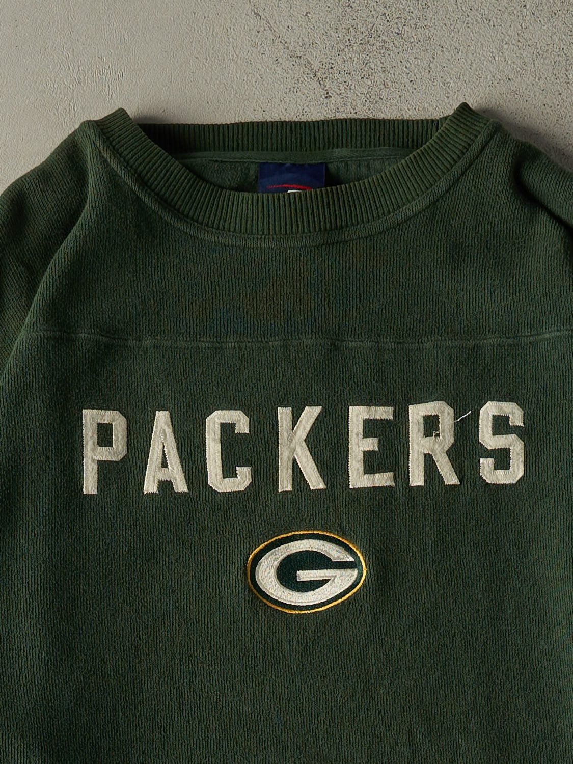 Vintage Y2K Green Green Bay Packers Lightweight Crewneck (XXXL/XXXXL)