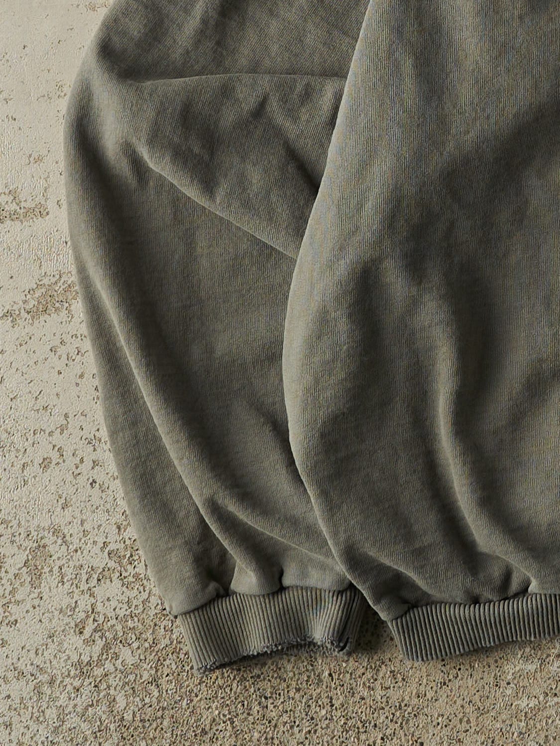 Vintage 90s Washed Green Sun Valley Idaho Embroidered Crewneck (XL)