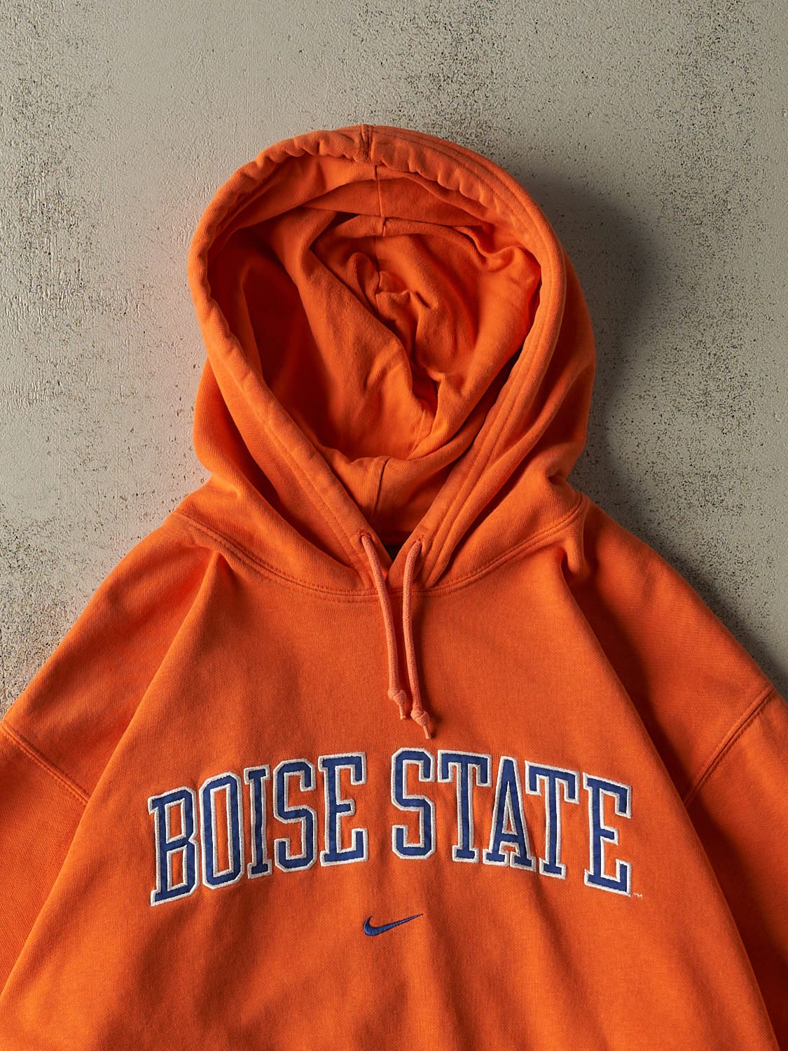Vintage Y2K Orange Nike Middle Swoosh Boise State Hoodie (L/XL)