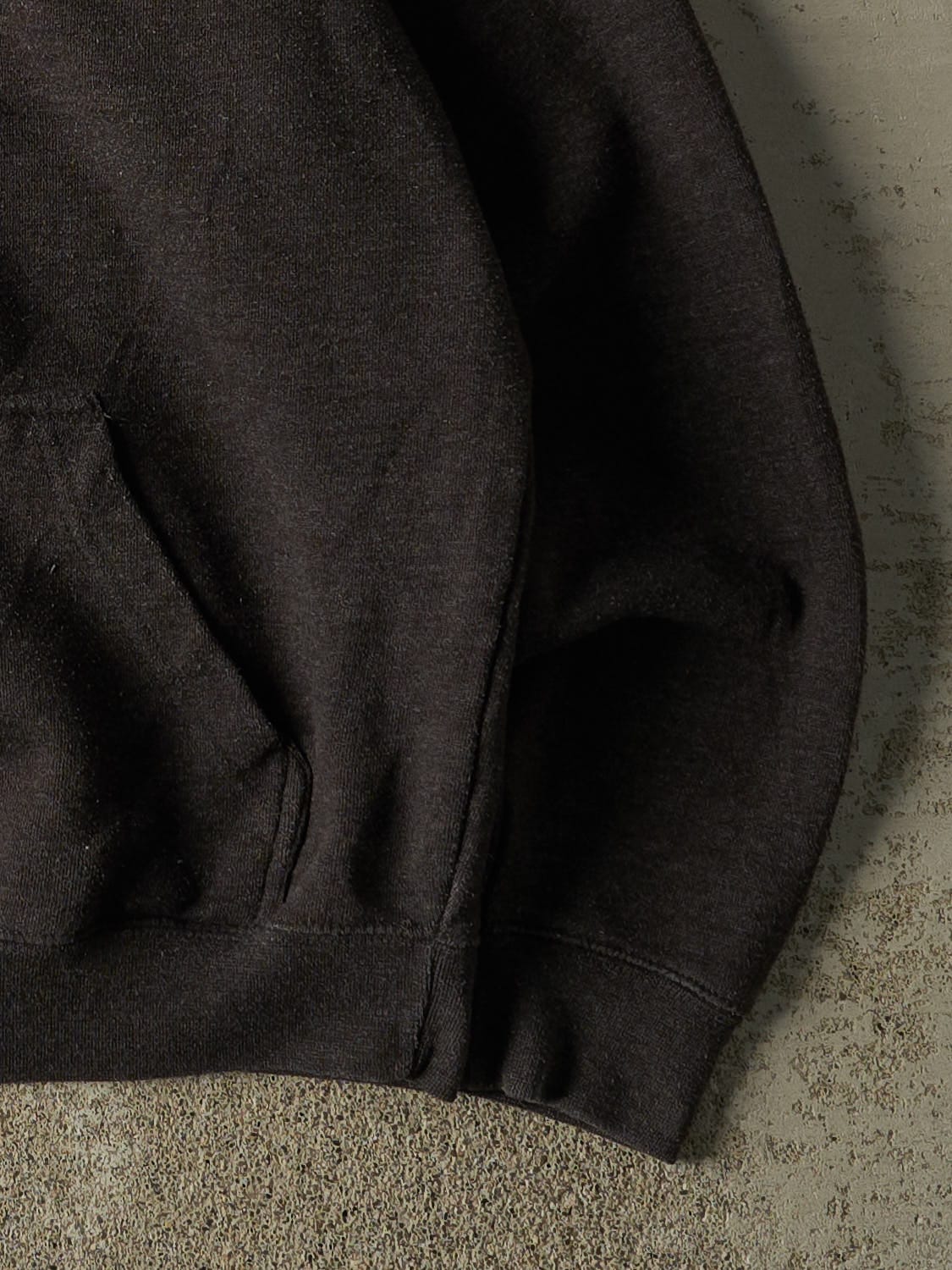 Vintage Y2K Charcoal Grey New England Patriots Hoodie (L)