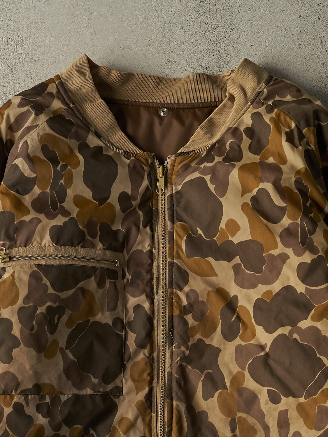 Vintage 90s Camo Duck Camo Nylon Jacket (XXL)