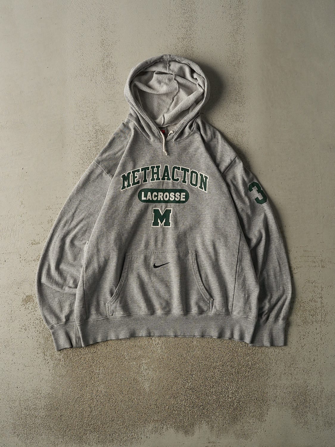 Vintage Y2K Grey Nike Methatcon Lacrosse Hoodie (XL/XXL)