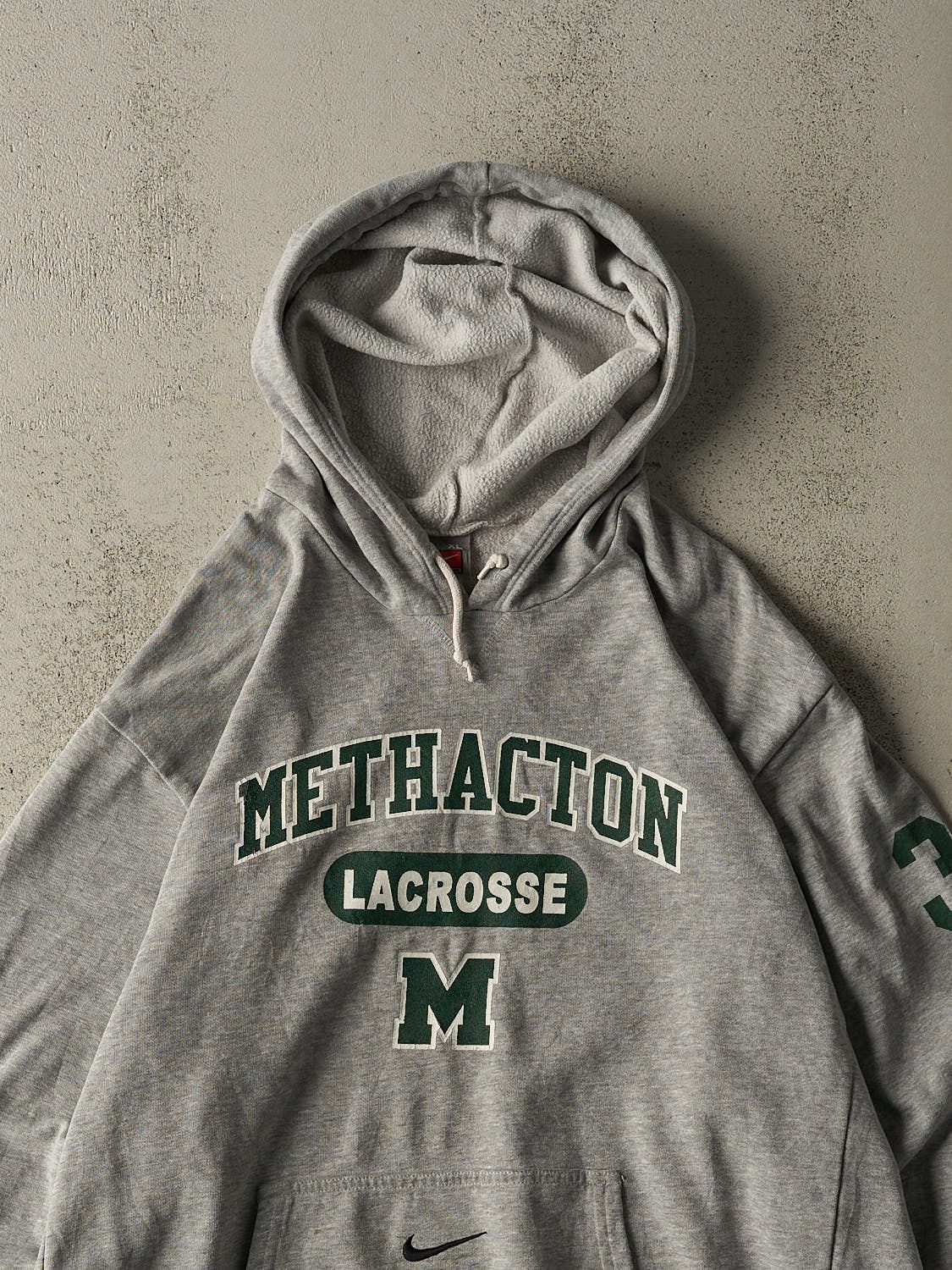 Vintage Y2K Grey Nike Methatcon Lacrosse Hoodie (XL/XXL)
