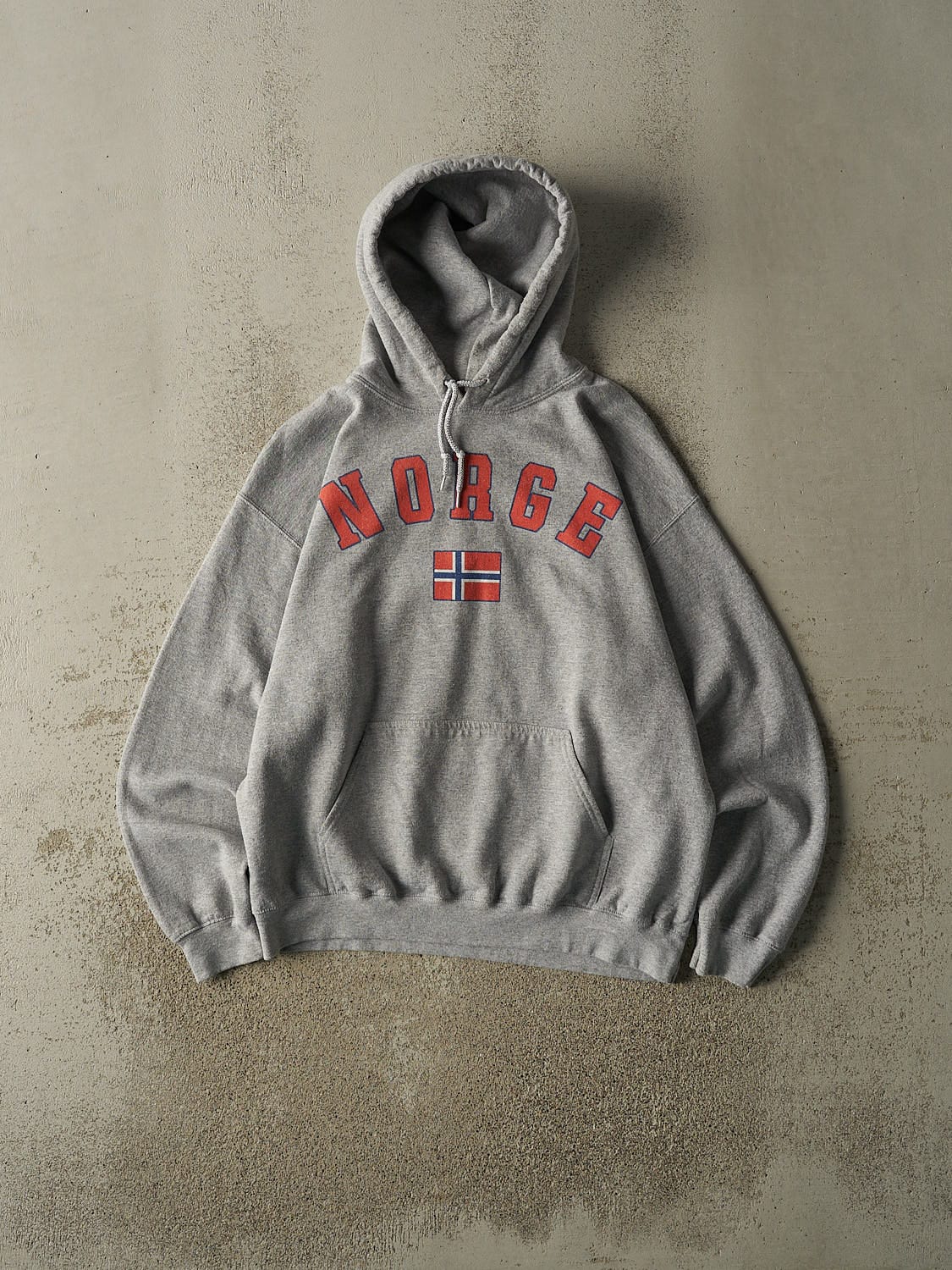 Vintage 90s Grey Norge Hoodie (M/L)