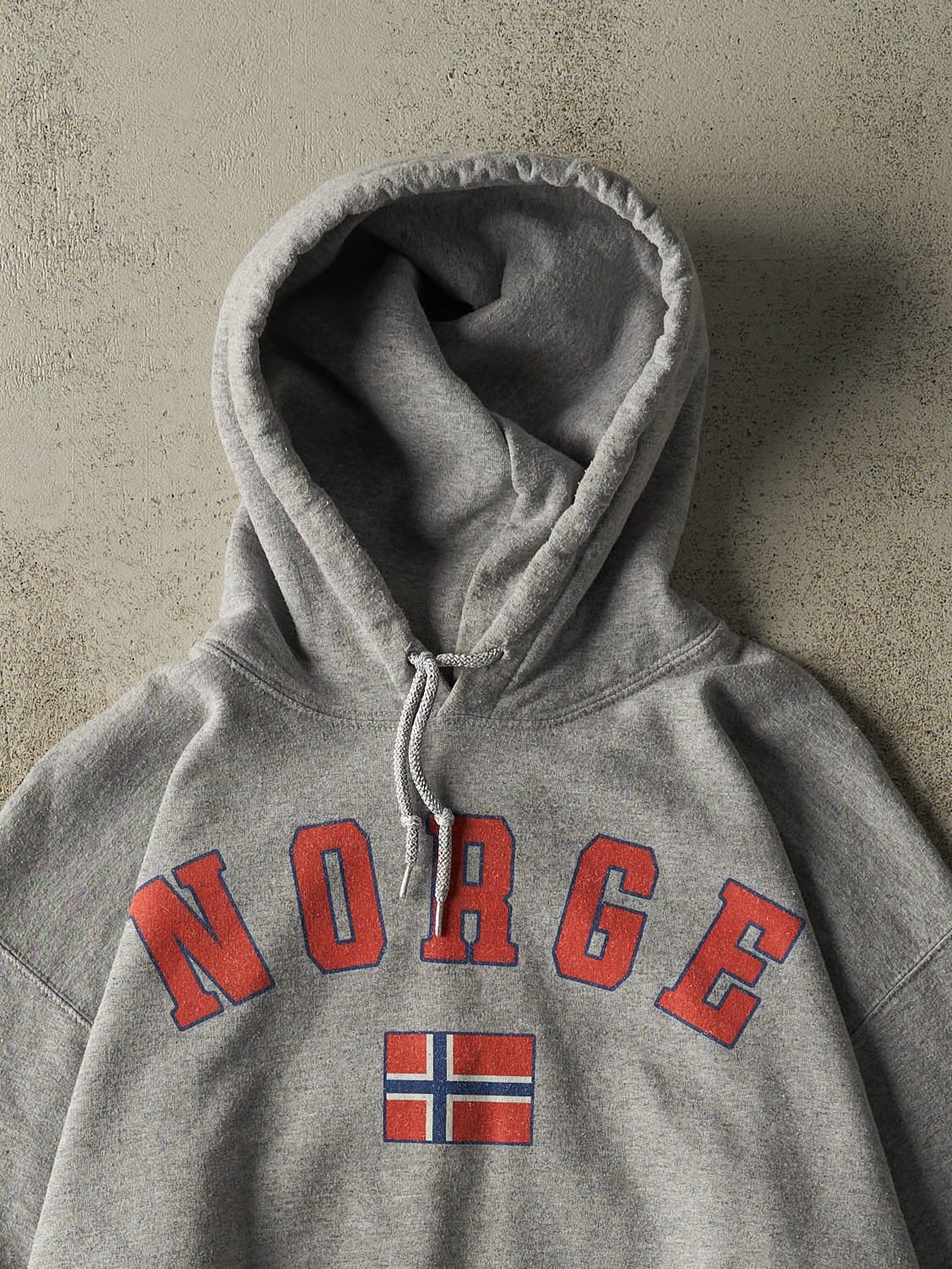 Vintage 90s Grey Norge Hoodie (M/L)