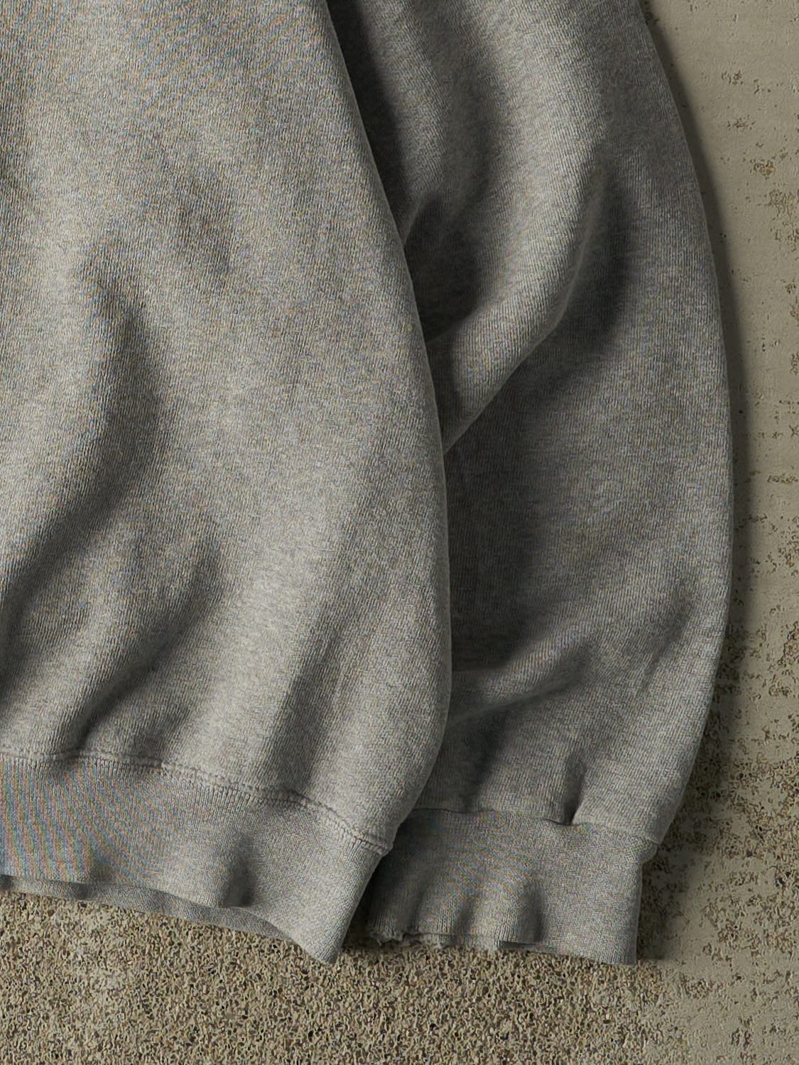 Vintage Y2K Grey Adidas Embroidered Crewneck (S/M)