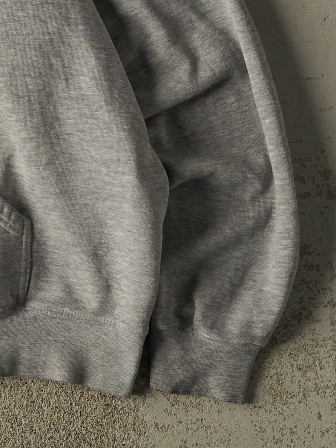 Vintage Y2K Grey Nike Middle Swoosh Army Hoodie (XXL)