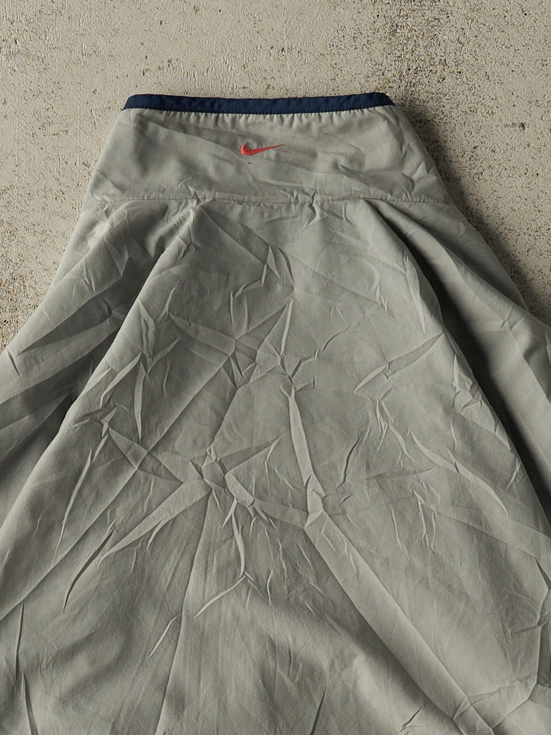 Vintage Y2K Grey & Navy Nike Windbreaker Jacket (XL/XXL)