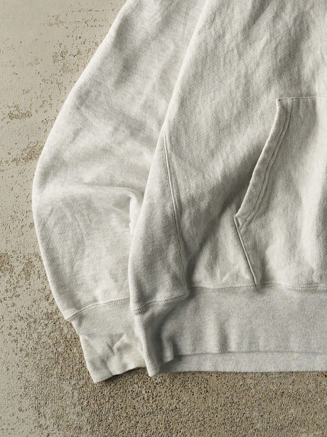 Vintage Y2K Heather Grey Champion Reverse Weave Union Hoodie (XL)