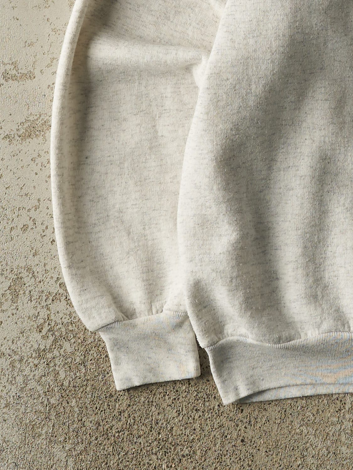 Vintage 90s Heather Grey Butterfly Lake Park Quarter Button Sweater (XL)
