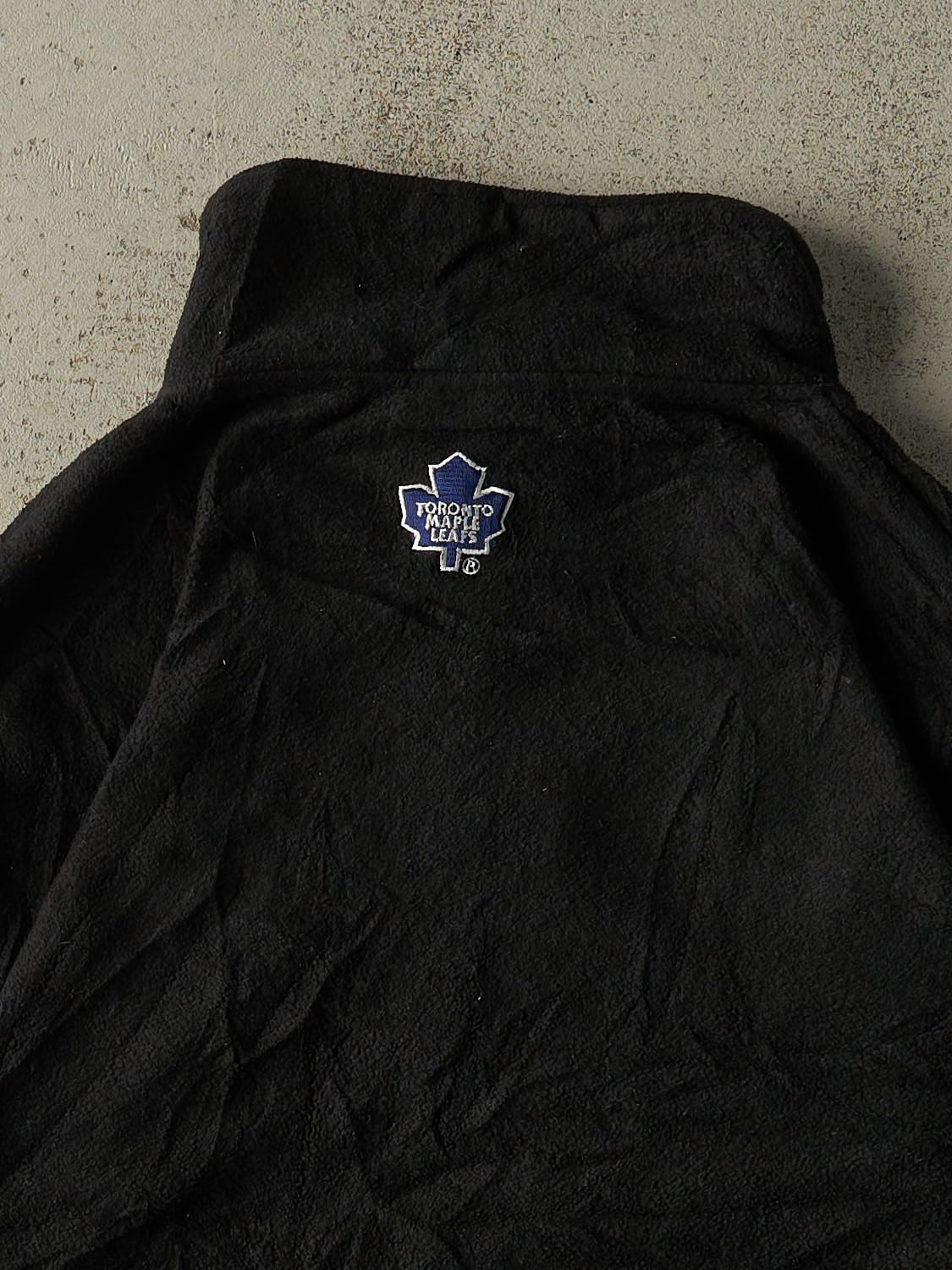 Vintage 90s Black Toronto Maple Leafs Quarter Zip Fleece (XL/XXL)