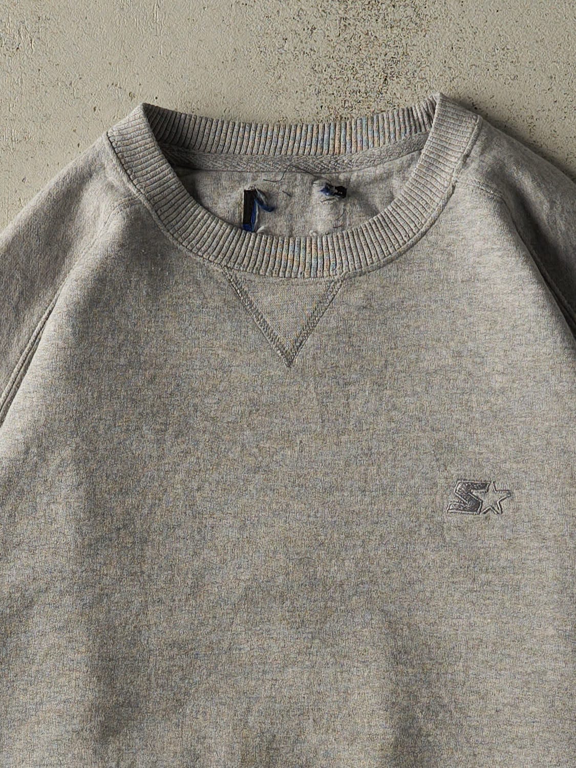 Vintage 90s Grey Starter Embroidered Crewneck (L/XL)