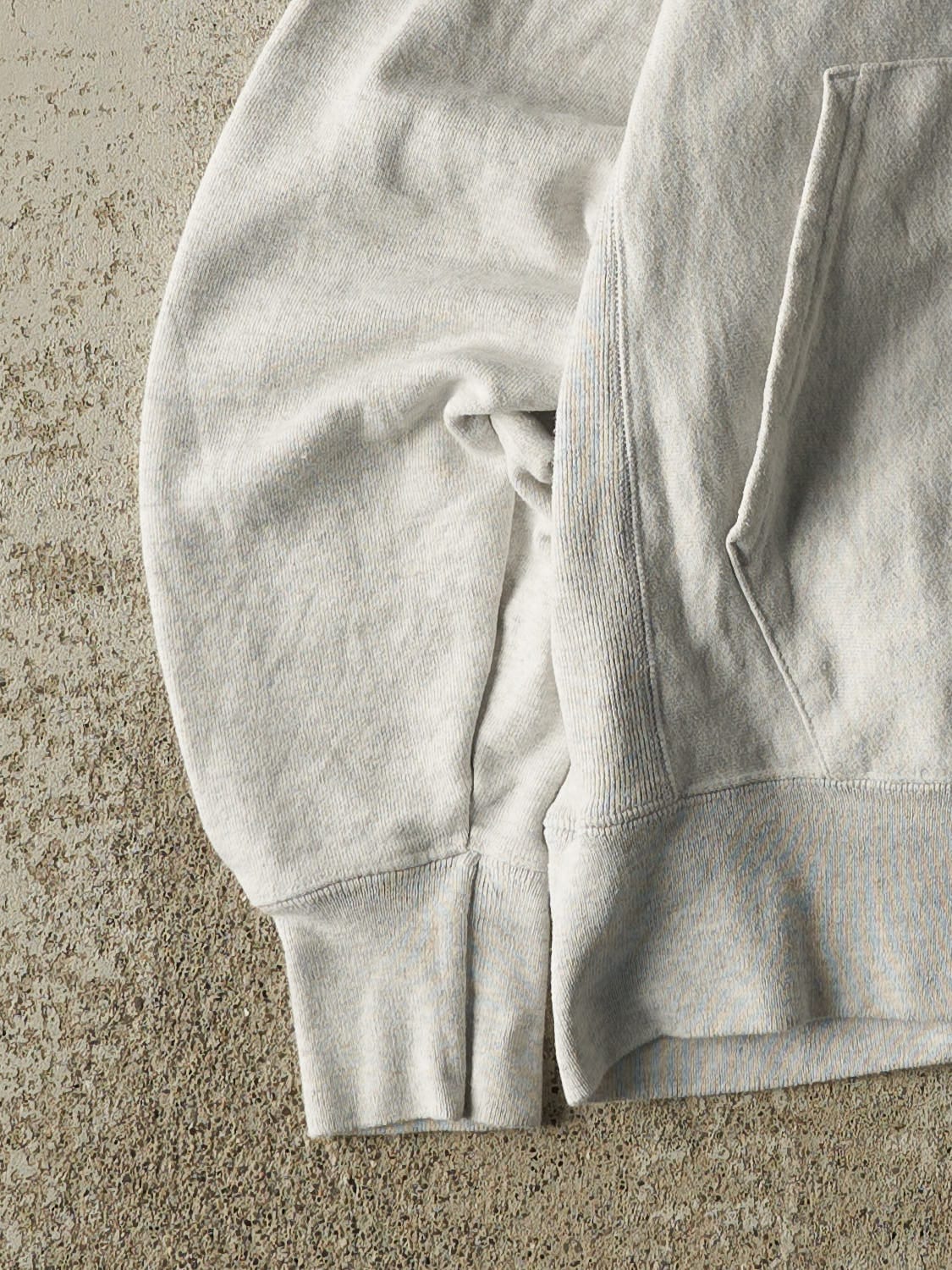 Vintage Y2K Heather Grey Champion Reverse Weave WGU Hoodie (M)