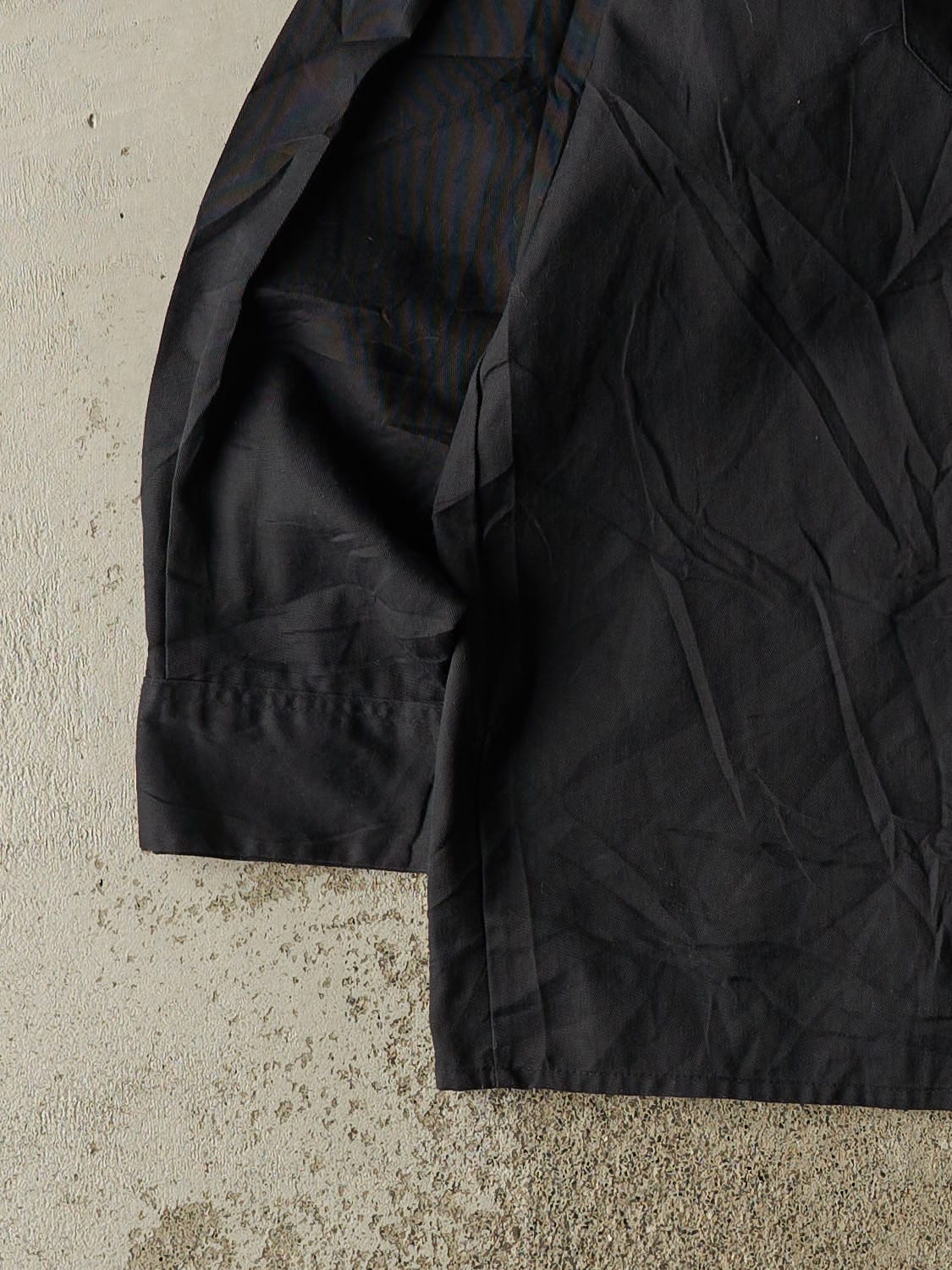 Vintage Y2K Black Dickies Button Up Long Sleeve (XXL/XXXL)