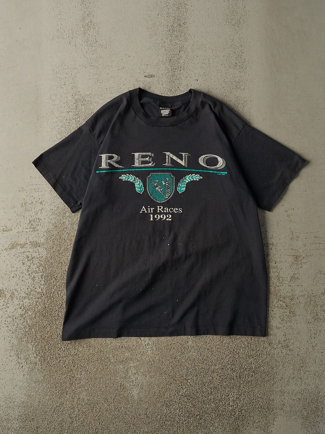 Vintage 92' Black Reno Air Races Single Stitch Tee (L/XL)
