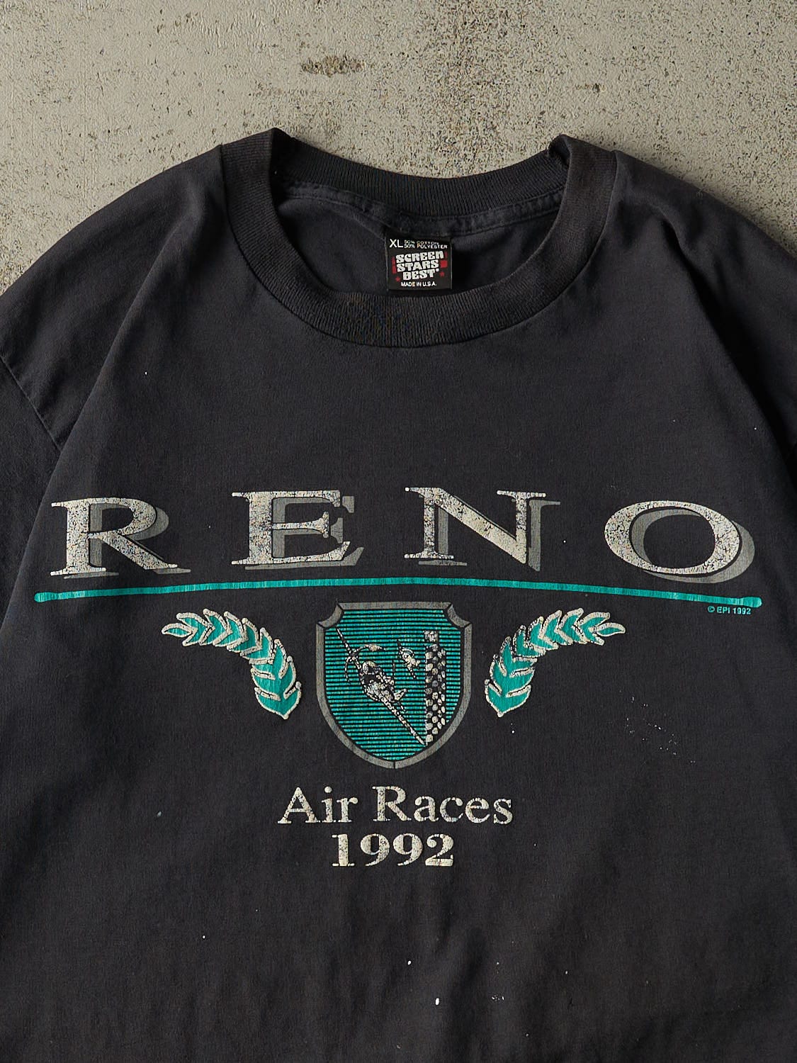 Vintage 92' Black Reno Air Races Single Stitch Tee (L/XL)