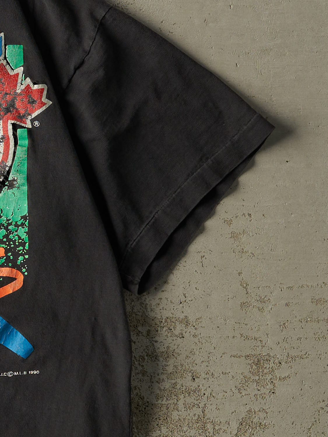 Vintage 90' Faded Black Toronto Blue Jays Tee (L)