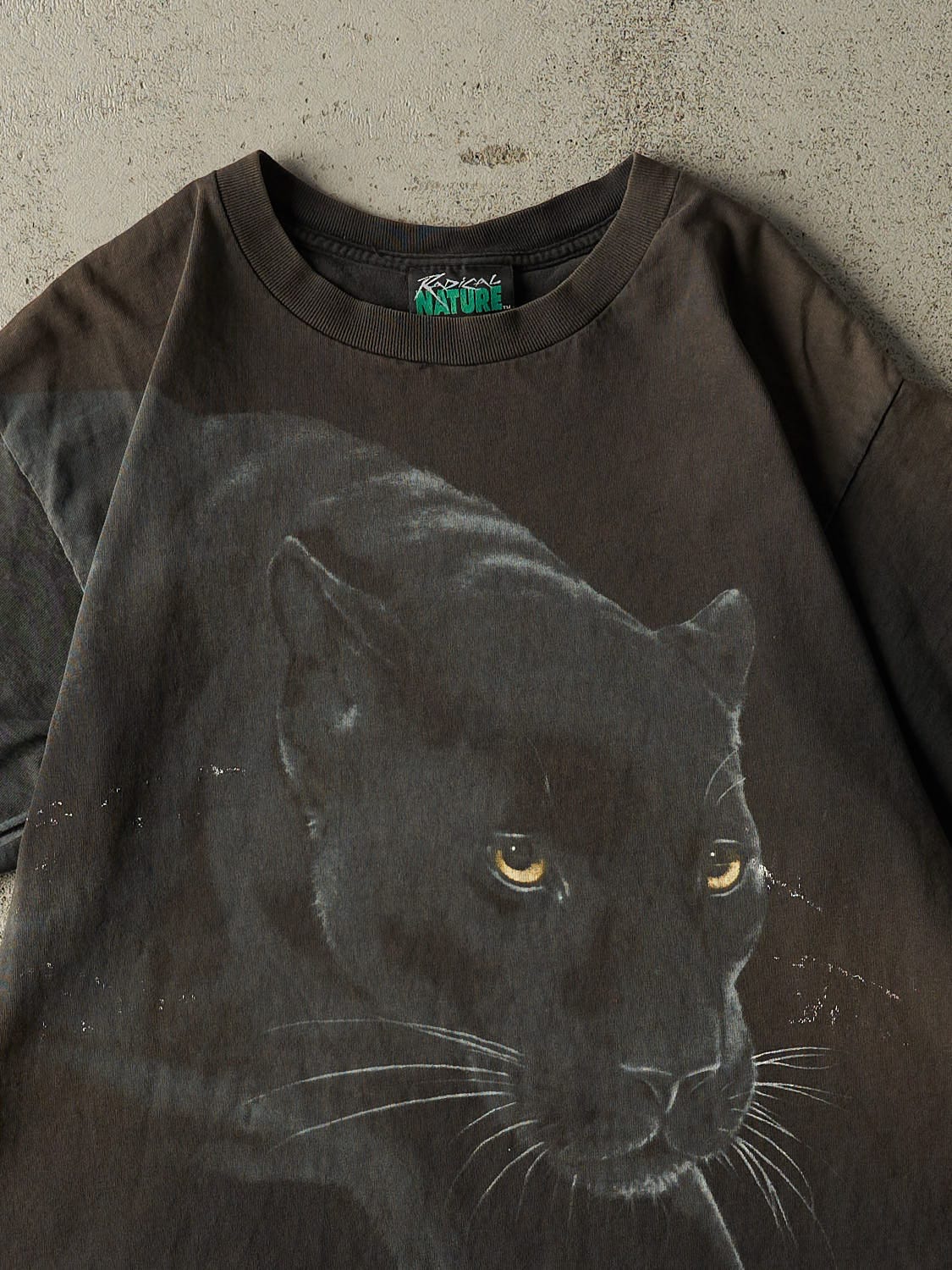 Vintage 90s Faded Black Panther Tee (M/L)