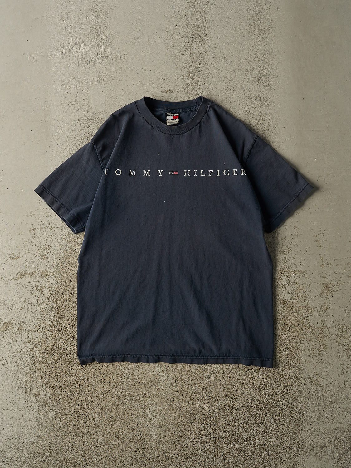 Vintage 90s Navy Blue Tommy Hilfiger Tee (M/L)