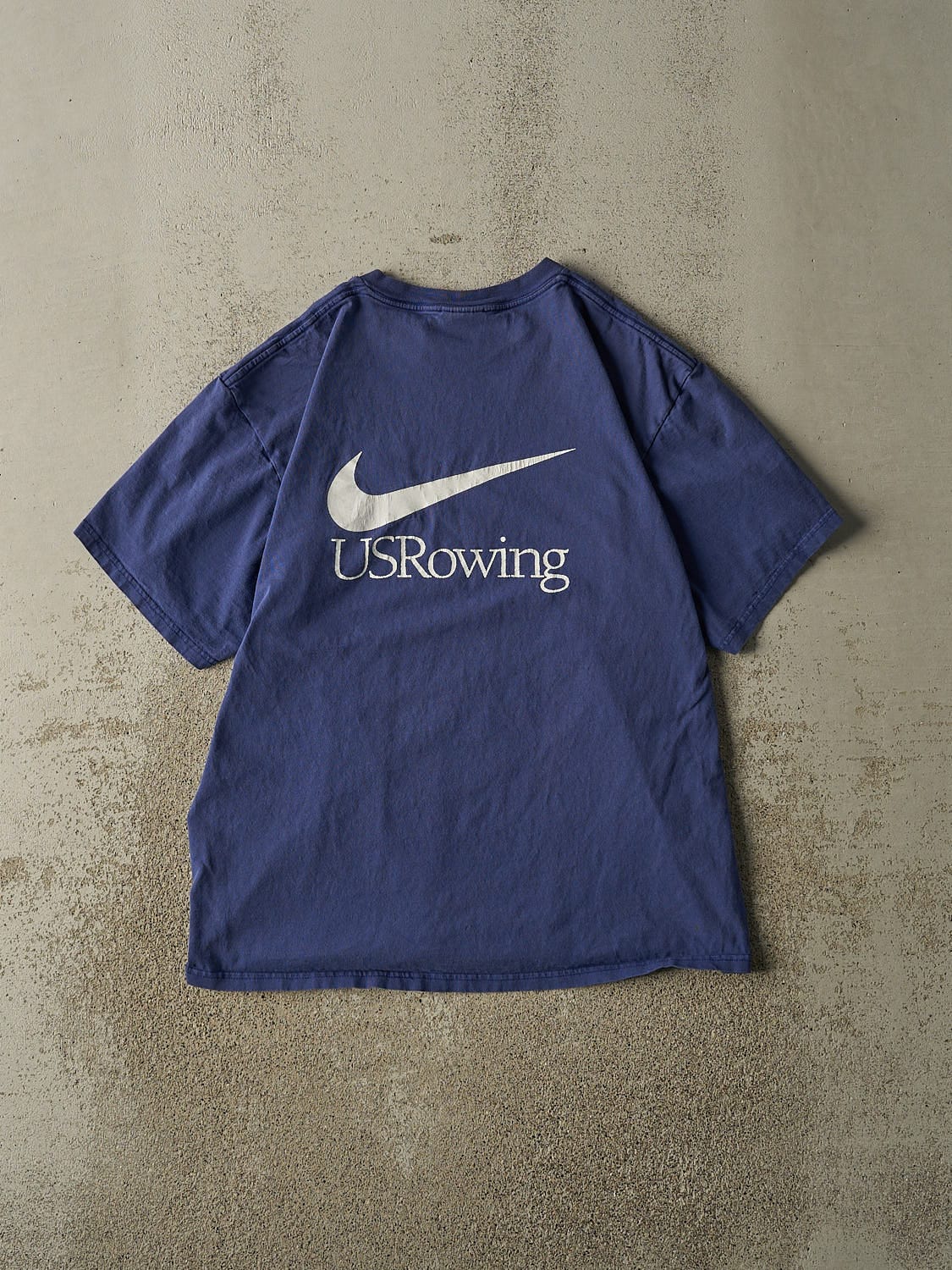 Vintage 90s Blue Nike US Rowing Tee (L)