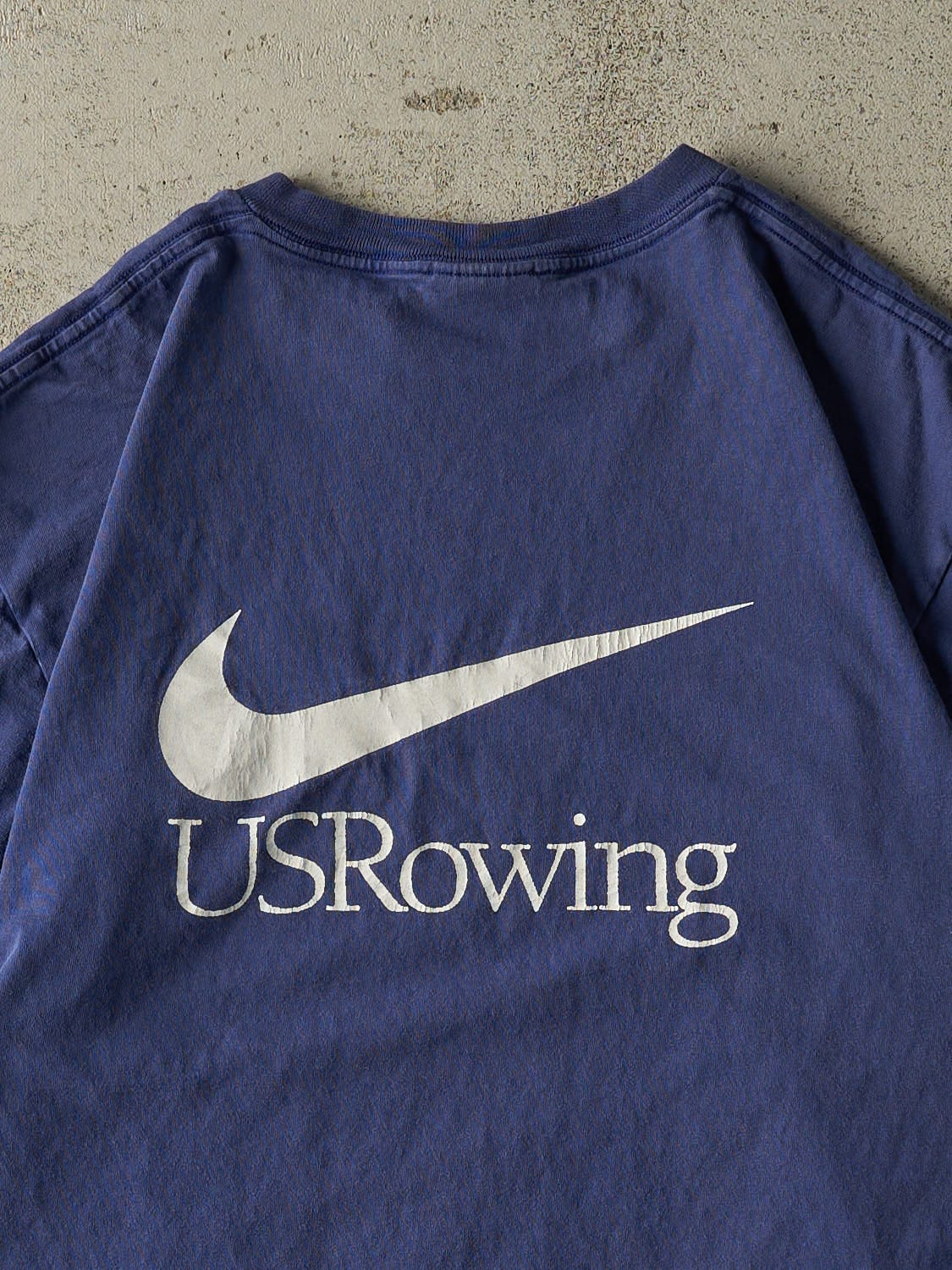 Vintage 90s Blue Nike US Rowing Tee (L)
