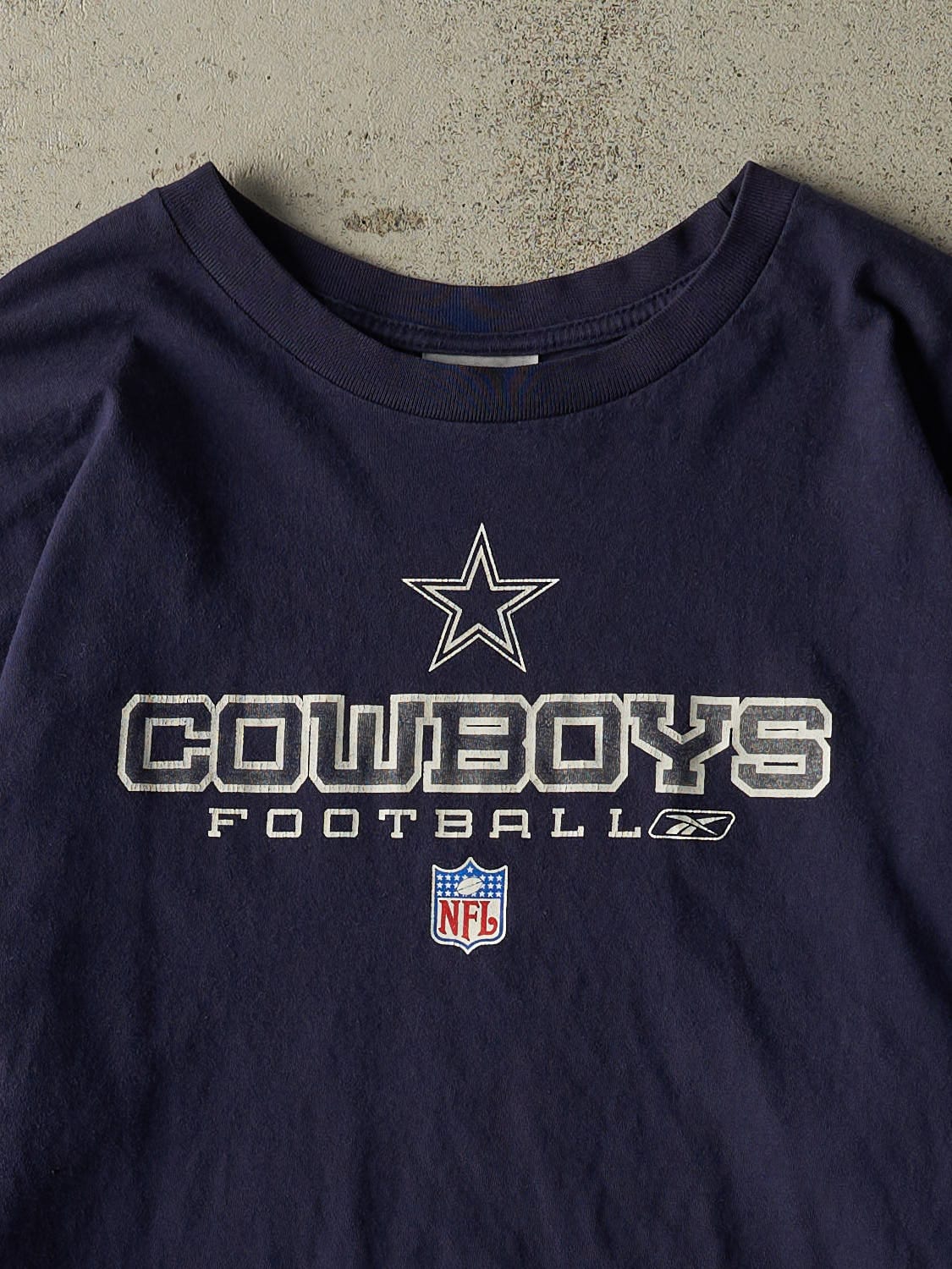 Vintage Y2K Navy Blue Dallas Cowboys Long Sleeve (XL/XXL)